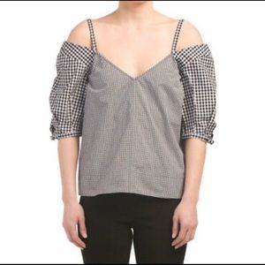 Derek Lam 10 Crosby Cold Shoulder Top size 8